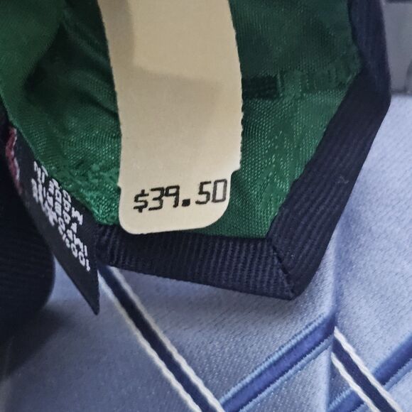 Tommy Hilfiger Blue & Black Cross Stripe Tie 100% Silk Made in USA NWT Emblem - Picture 6 of 9